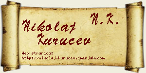 Nikolaj Kuručev vizit kartica